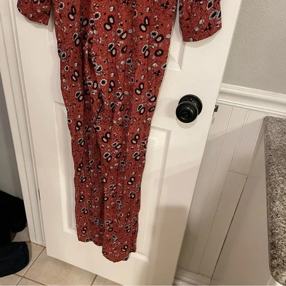 Free People Red Floral Jumpsuit - Picture 12 of 13